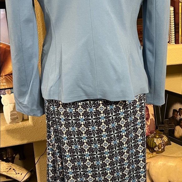 Max Studio Knit Maxi Skirt Womens Size Small Multicolor Geometric Print Casual - Picture 5 of 8